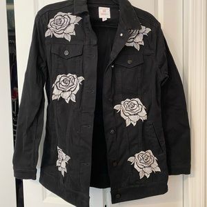 BRAND NEW Black Denim Lularoe Rose Harvey Jacket